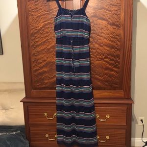 Gap multicolor stripe maxi dress size small